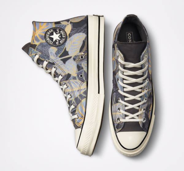 Boty Vysoké Converse Chuck 70 Tropical Leaf Černé | CV-783NFS