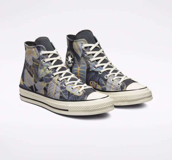 Boty Vysoké Converse Chuck 70 Tropical Leaf Černé | CV-783NFS