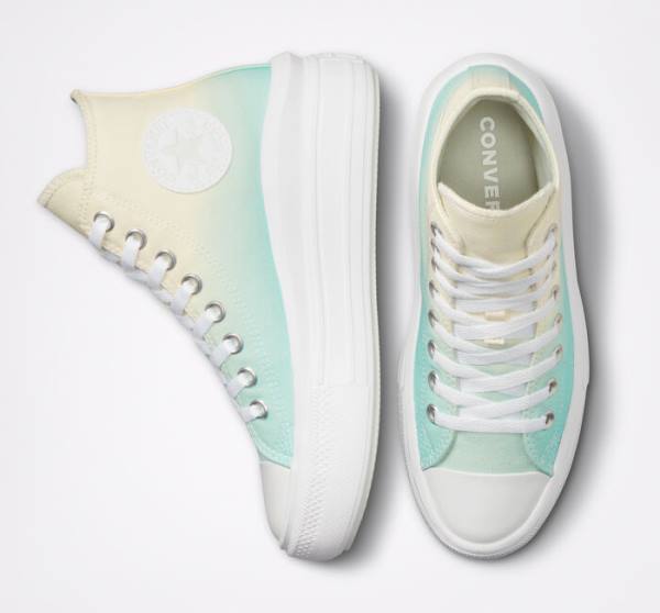 Boty Vysoké Converse Chuck Taylor All Star Move Platformyě Ombre Bílé | CV-024BYK