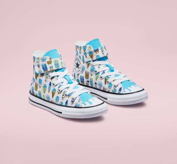 Boty Vysoké Converse Chuck Taylor All Star Easy-On Frozen Treats Bílé Blankyt Světle Zelene | CV-027XDJ