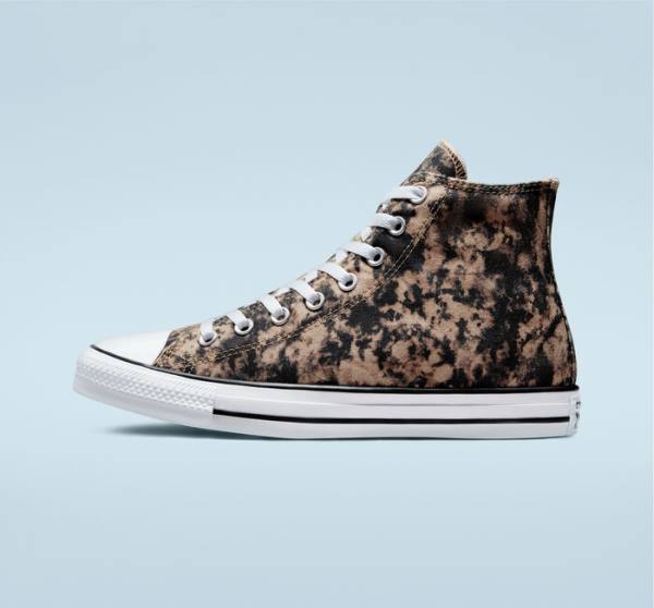 Boty Vysoké Converse Chuck Taylor All Star Dip Dye Černé Bílé | CV-047UGV