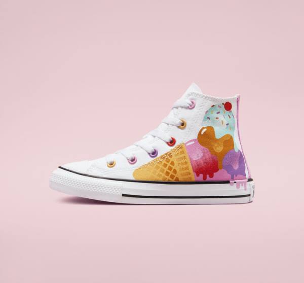 Boty Vysoké Converse Chuck Taylor All Star Sweet Scoops Bílé Béžový Bílé | CV-059WEC