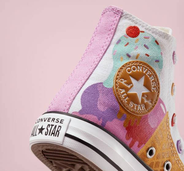 Boty Vysoké Converse Chuck Taylor All Star Sweet Scoops Bílé Béžový Bílé | CV-059WEC