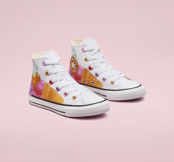 Boty Vysoké Converse Chuck Taylor All Star Sweet Scoops Bílé Béžový Bílé | CV-059WEC