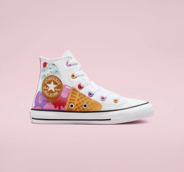 Boty Vysoké Converse Chuck Taylor All Star Sweet Scoops Bílé Béžový Bílé | CV-059WEC