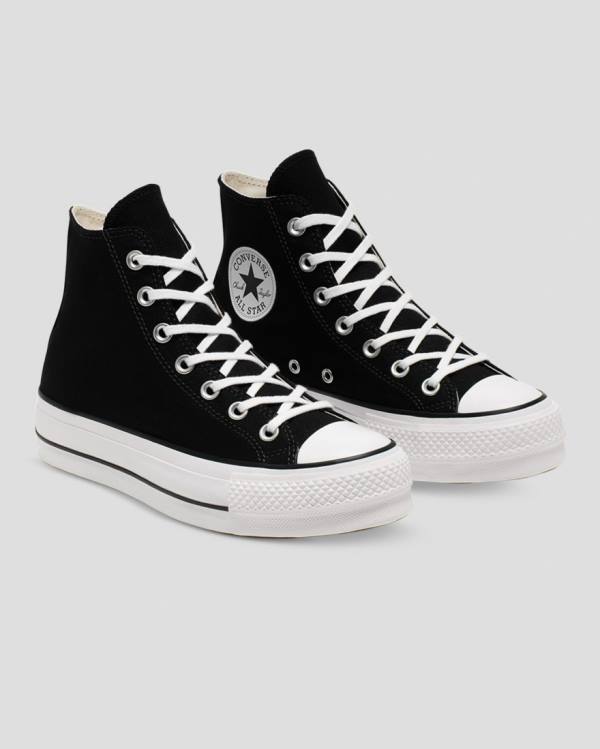 Boty Vysoké Converse Chuck Taylor All Star Lift Platene Černé | CV-103OFS