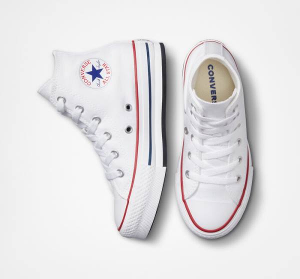 Boty Vysoké Converse Chuck Taylor All Star Lift Platformyě Bílé Tmavě Červené Tmavě Blankyt | CV-104OEV