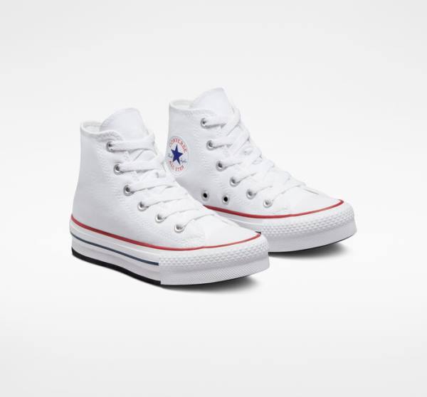 Boty Vysoké Converse Chuck Taylor All Star Lift Platformyě Bílé Tmavě Červené Tmavě Blankyt | CV-104OEV