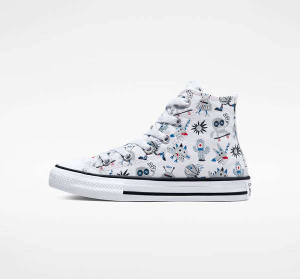 Boty Vysoké Converse Chuck Taylor All Star Creatures Bílé Šedé Blankyt | CV-123UFE