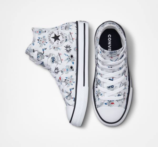 Boty Vysoké Converse Chuck Taylor All Star Creatures Bílé Šedé Blankyt | CV-123UFE