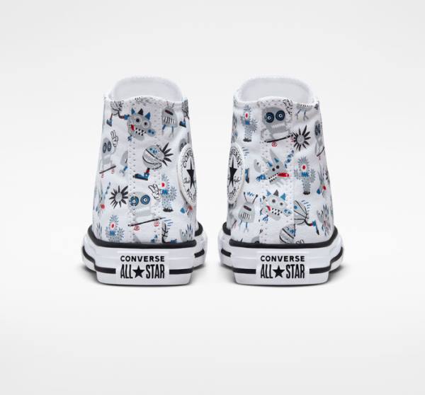 Boty Vysoké Converse Chuck Taylor All Star Creatures Bílé Šedé Blankyt | CV-123UFE