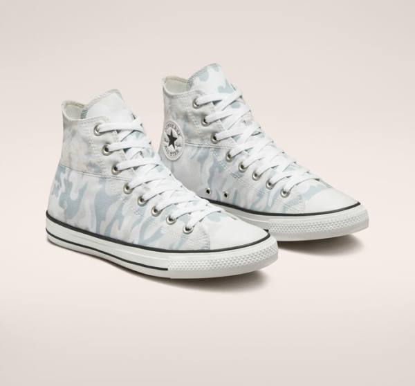 Boty Vysoké Converse Chuck Taylor All Star Split Panel Camo Bílé Šedé | CV-134JUN