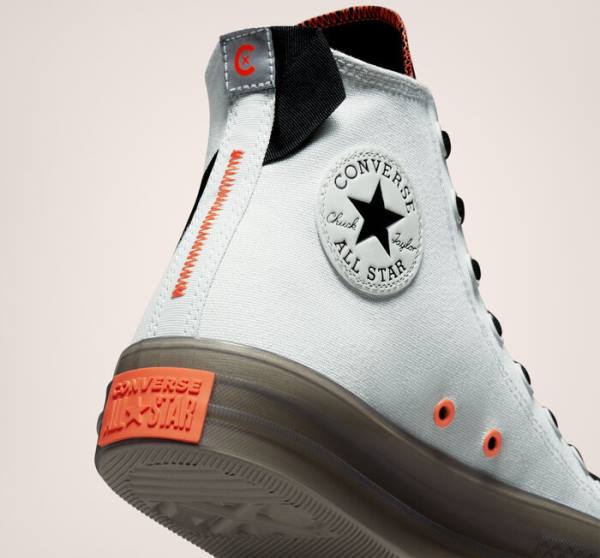 Boty Vysoké Converse Chuck Taylor All Star CX Stretch Platene Světle Stříbrné Černé Mango | CV-140QRO