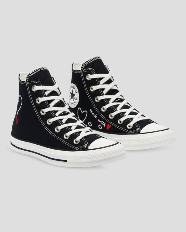 Boty Vysoké Converse Chuck Taylor All Star Love Thread Černé | CV-149HTK