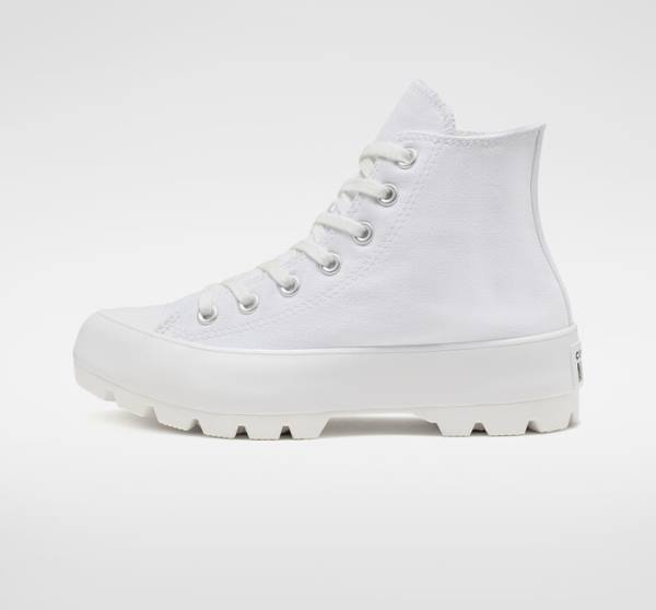 Boty Vysoké Converse Chuck Taylor All Star Lugged Bílé Černé Bílé | CV-152ZQL