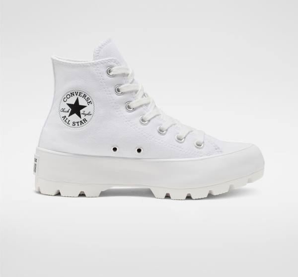 Boty Vysoké Converse Chuck Taylor All Star Lugged Bílé Černé Bílé | CV-152ZQL