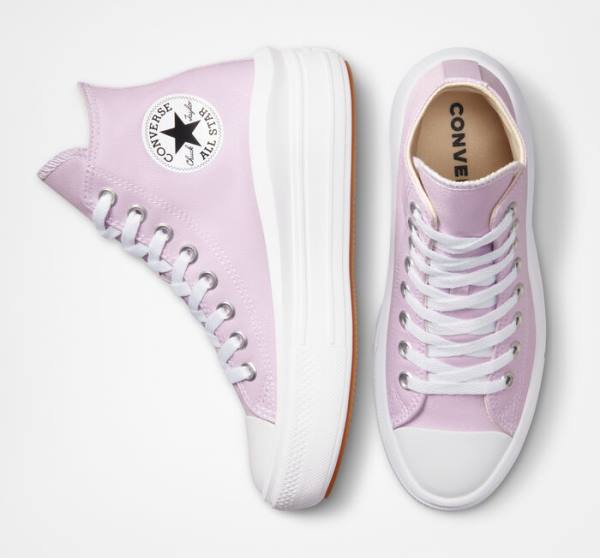 Boty Vysoké Converse Chuck Taylor All Star Move Platformyě Seasonal Color Bílé Bílé | CV-192GMA