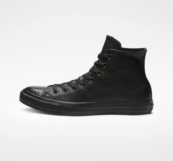 Boty Vysoké Converse Chuck Taylor All Star Læder Černé | CV-281CVM