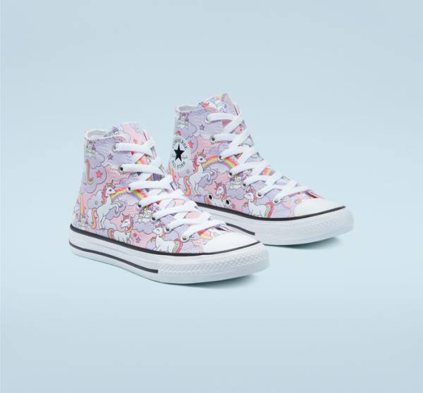 Boty Vysoké Converse Chuck Taylor All Star Neon Unicorn Růžové Viacfarebný Bílé | CV-285MKY