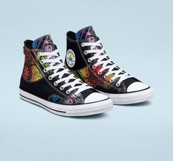 Boty Vysoké Converse Chuck Taylor All Star Pride Černé Červené | CV-297UIY