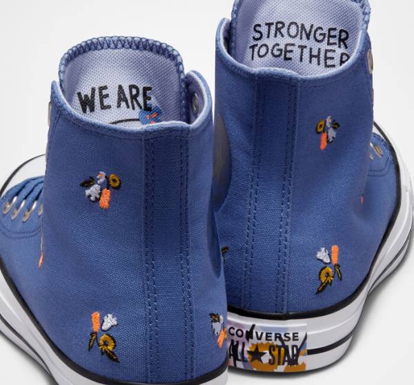 Boty Vysoké Converse Chuck Taylor All Star We Are Stronger Together Blankyt Indigo | CV-387VES