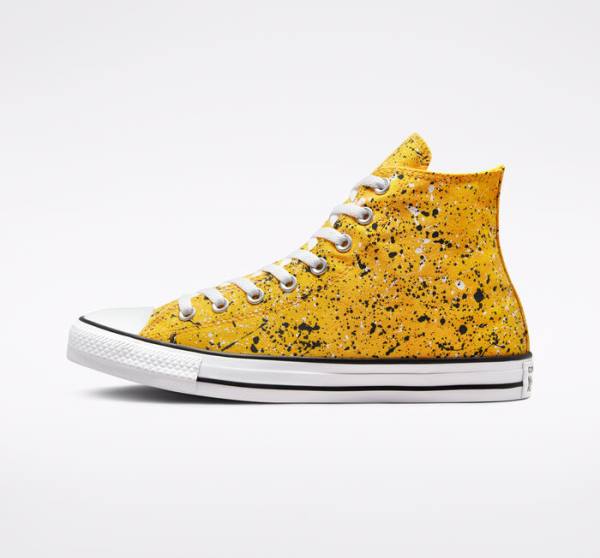 Boty Vysoké Converse Chuck Taylor All Star Archive Paint Splatter Bílé | CV-460AYW