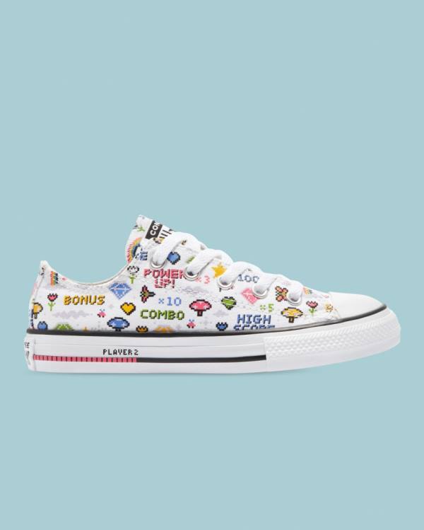 Boty Vysoké Converse Chuck Taylor All Star Girls Gamer Bílé | CV-561MEG