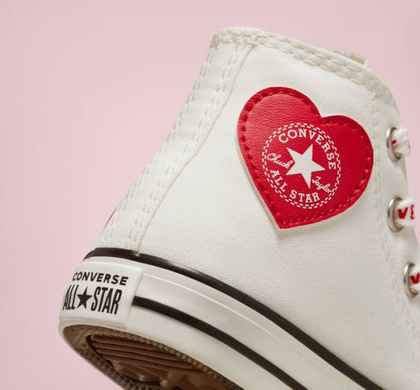 Boty Vysoké Converse Chuck Taylor All Star Crafted with Love Bílé Červené | CV-571OWC