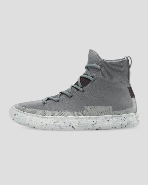 Boty Vysoké Converse Chuck Taylor All Star Renew Crater Knit Šedé | CV-583QRB