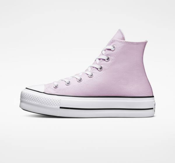 Boty Vysoké Converse Chuck Taylor All Star Lift Platformyě Seasonal Color Bílé Černé | CV-592ARN