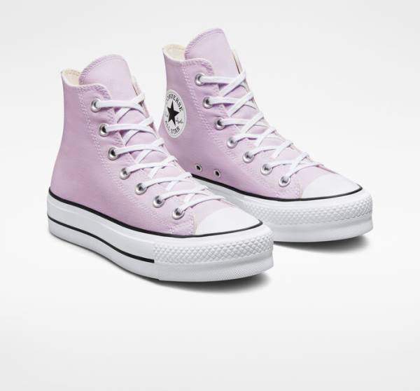 Boty Vysoké Converse Chuck Taylor All Star Lift Platformyě Seasonal Color Bílé Černé | CV-592ARN