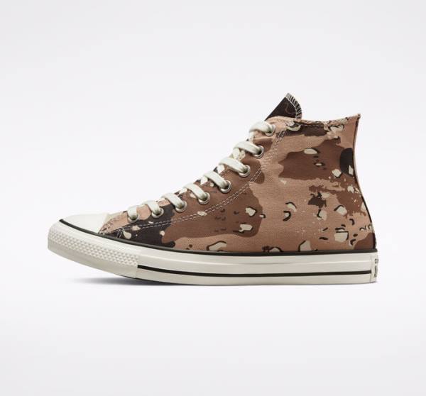 Boty Vysoké Converse Chuck Taylor All Star Archive Camo Hnědé Černé | CV-698HFV