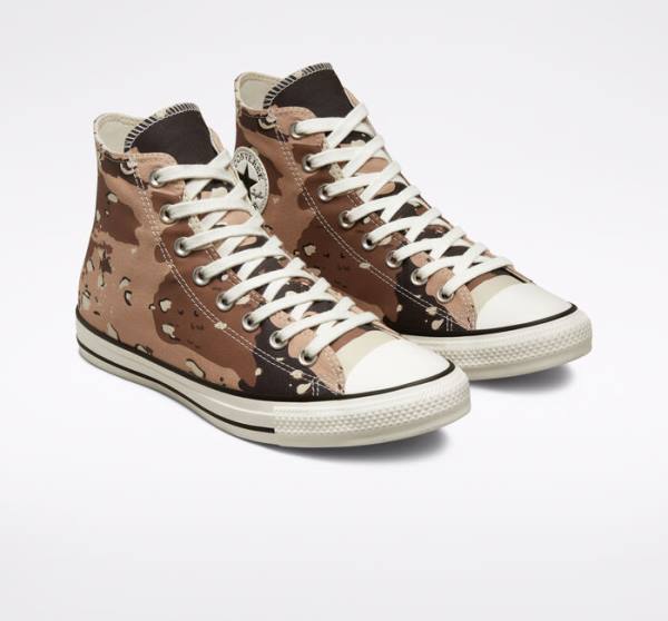 Boty Vysoké Converse Chuck Taylor All Star Archive Camo Hnědé Černé | CV-698HFV