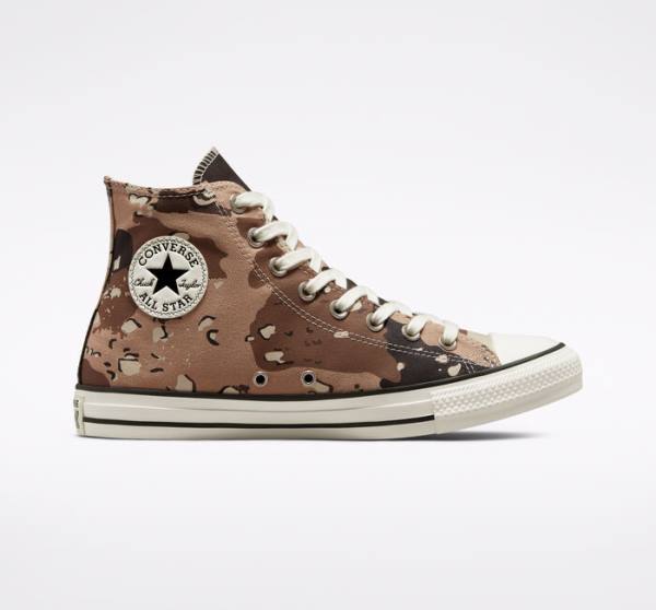 Boty Vysoké Converse Chuck Taylor All Star Archive Camo Hnědé Černé | CV-698HFV