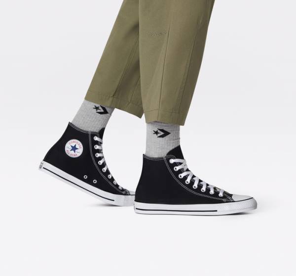 Boty Vysoké Converse Chuck Taylor All Star Black Černé | CV-701ZUG