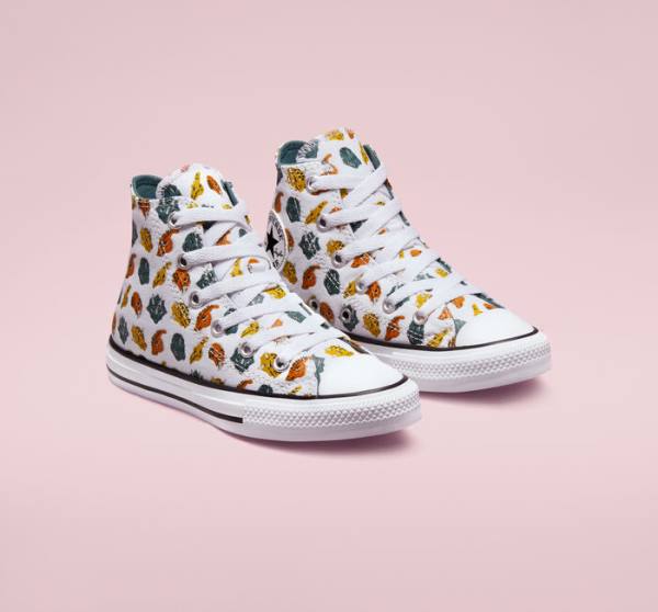 Boty Vysoké Converse Chuck Taylor All Star Dino Daze Bílé Tmavě Zelene Černé | CV-745CLW