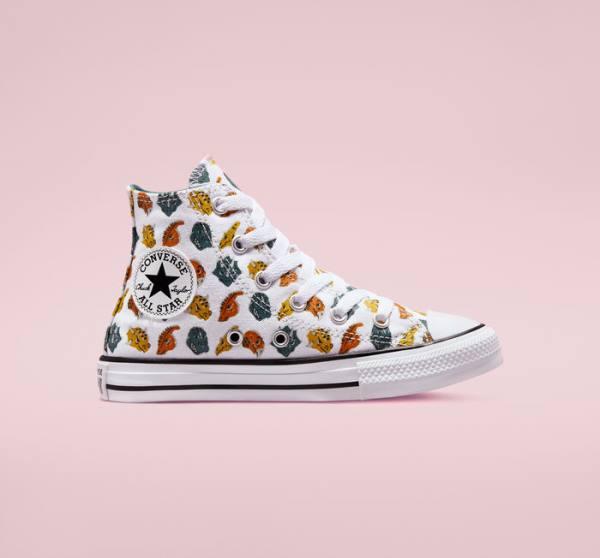 Boty Vysoké Converse Chuck Taylor All Star Dino Daze Bílé Tmavě Zelene Černé | CV-745CLW