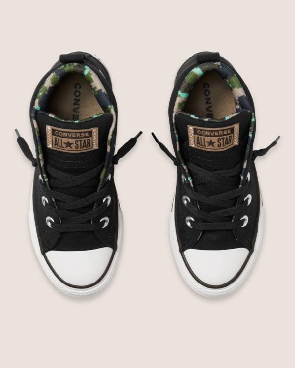 Boty Vysoké Converse Chuck Taylor All Star Street Digi Camo Černé | CV-756KBI