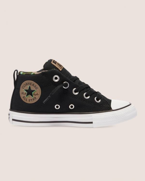 Boty Vysoké Converse Chuck Taylor All Star Street Digi Camo Černé | CV-756KBI