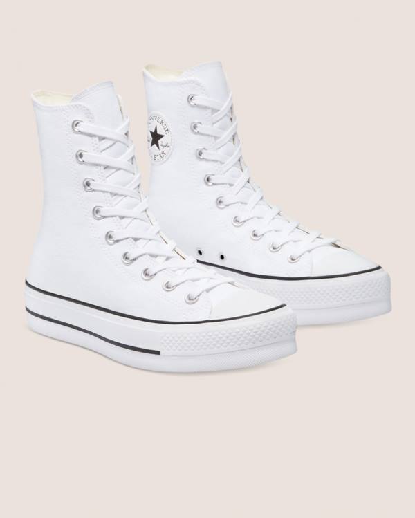 Boty Vysoké Converse Chuck Taylor All Star Lift X Bílé | CV-759WMS