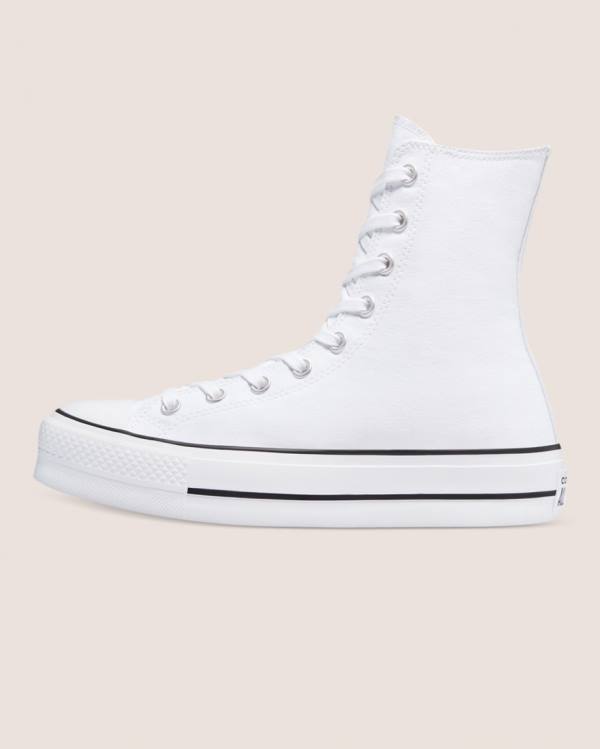 Boty Vysoké Converse Chuck Taylor All Star Lift X Bílé | CV-759WMS