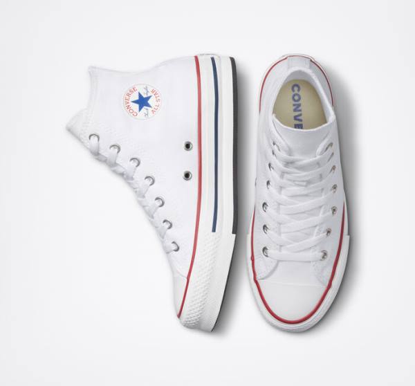 Boty Vysoké Converse Chuck Taylor All Star Lift Platformyě Bílé Tmavě Červené Tmavě Blankyt | CV-780HKB