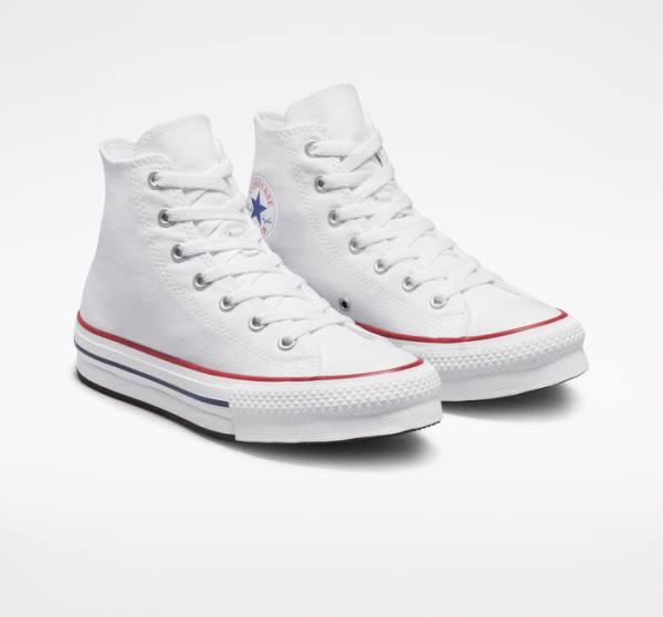 Boty Vysoké Converse Chuck Taylor All Star Lift Platformyě Bílé Tmavě Červené Tmavě Blankyt | CV-780HKB