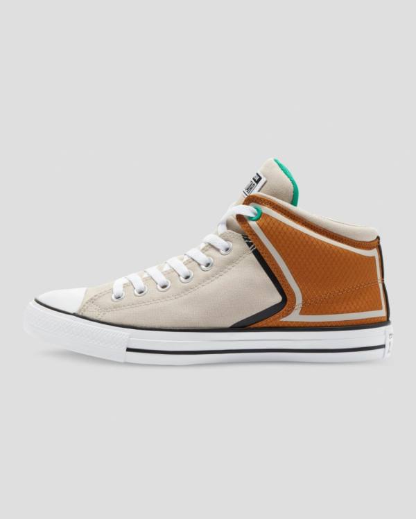 Boty Vysoké Converse Chuck Taylor All Star High Street Hnědé Béžový | CV-862GKJ