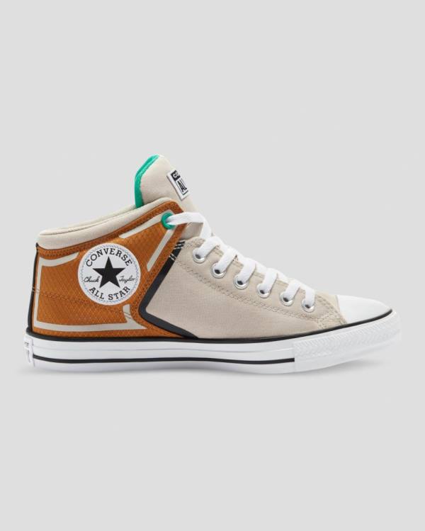 Boty Vysoké Converse Chuck Taylor All Star High Street Hnědé Béžový | CV-862GKJ