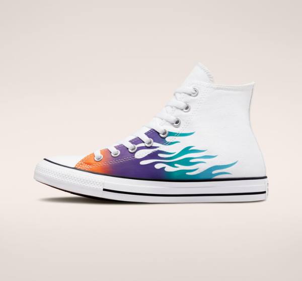 Boty Vysoké Converse Chuck Taylor All Star Archive Prints Bílé Blankyt Tyrkysové | CV-865YRP