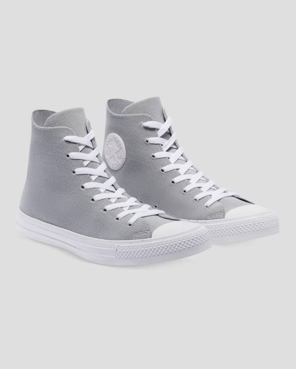 Boty Vysoké Converse Chuck Taylor All Star Renew Knit Šedé | CV-924SAN