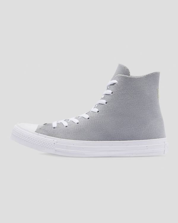 Boty Vysoké Converse Chuck Taylor All Star Renew Knit Šedé | CV-924SAN