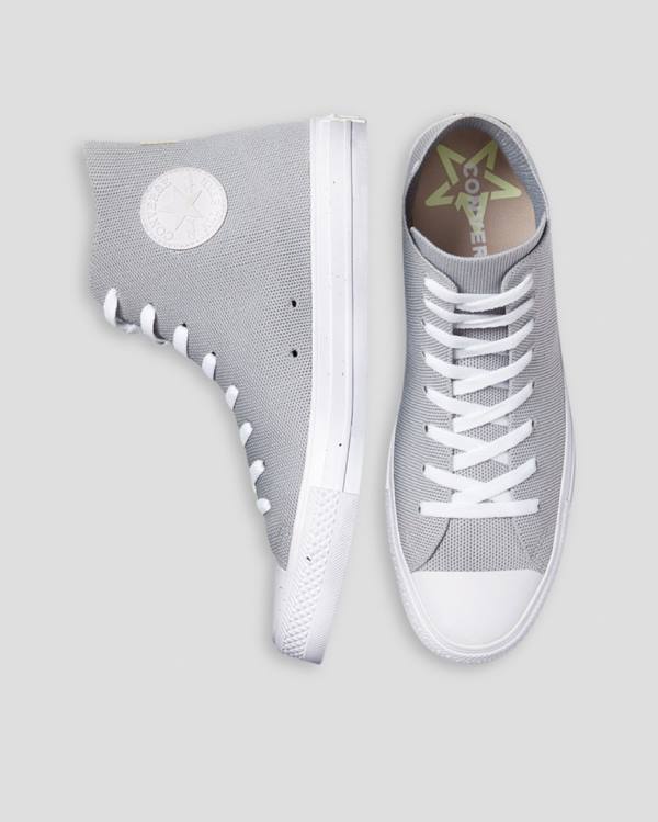 Boty Vysoké Converse Chuck Taylor All Star Renew Knit Šedé | CV-924SAN