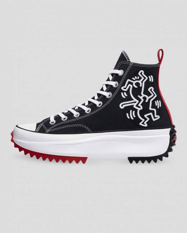 Boty Vysoké Converse Keith Haring Run Star Hike Černé | CV-984TLU